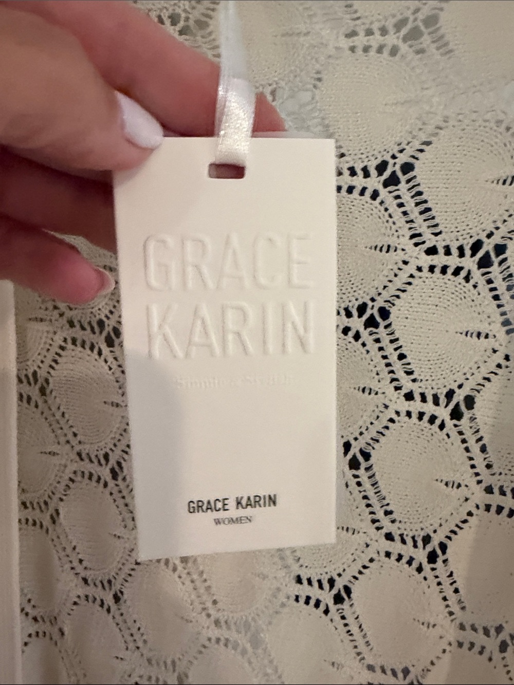 Grace Karan Knit Cardigan - Ivory - Picture 3 of 6
